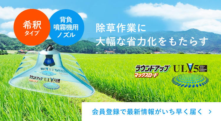 ご家庭で使える安心な除草剤 除草剤ならラウンドアップマックスロード