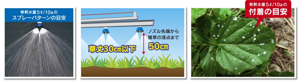 散布時の調整